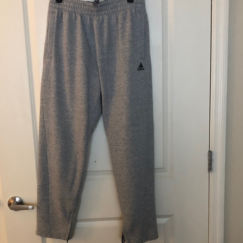 Adidas Heather Gray Track Pants